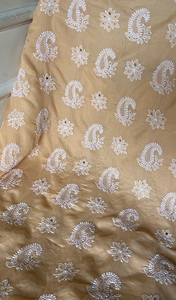 Women's Lakhnavi Handcrafted Cotton Chikankari Suit Material - HONC0239982