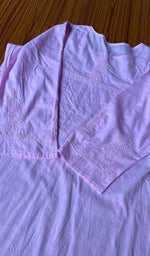 将图像加载到图库查看器中， Women&#39;s Lucknowi Handcrafted Cotton Chikankari Kurti - HONC0301051

