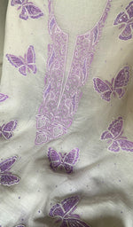 Load image into Gallery viewer, Titlee Women's Lakhnavi Handcrafted Mul Chanderi Unstitched Kurta And Dupatta Set -   HONC0362623
