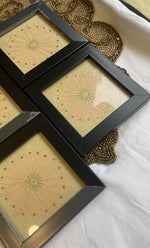 Load image into Gallery viewer, Handcrafted Chikankari Coaster Set of 5 – Elegant Embroidered Table Décor  - HONC0269407
