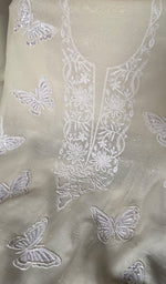 将图像加载到图库查看器中， Titlee Women's Lakhnavi Handcrafted Mul Chanderi Unstitched Kurta And Dupatta Set - HONC0355841