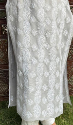 将图像加载到图库查看器中， Shahida Women&#39;s Lucknowi Handcrafted Cotton Chikankari Kurti - HONC0188606
