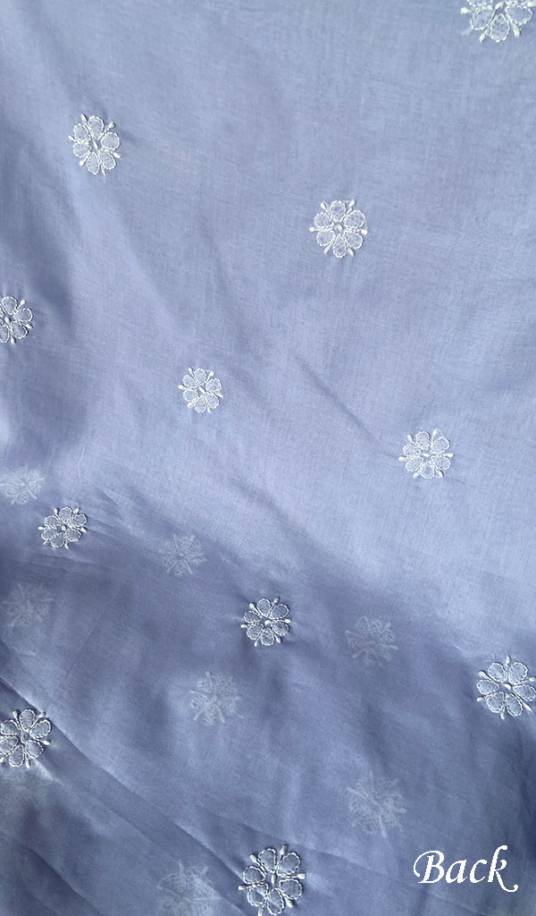 Women's Lakhnavi Handcrafted Cotton Chikankari Suit Material - HONC0289735
