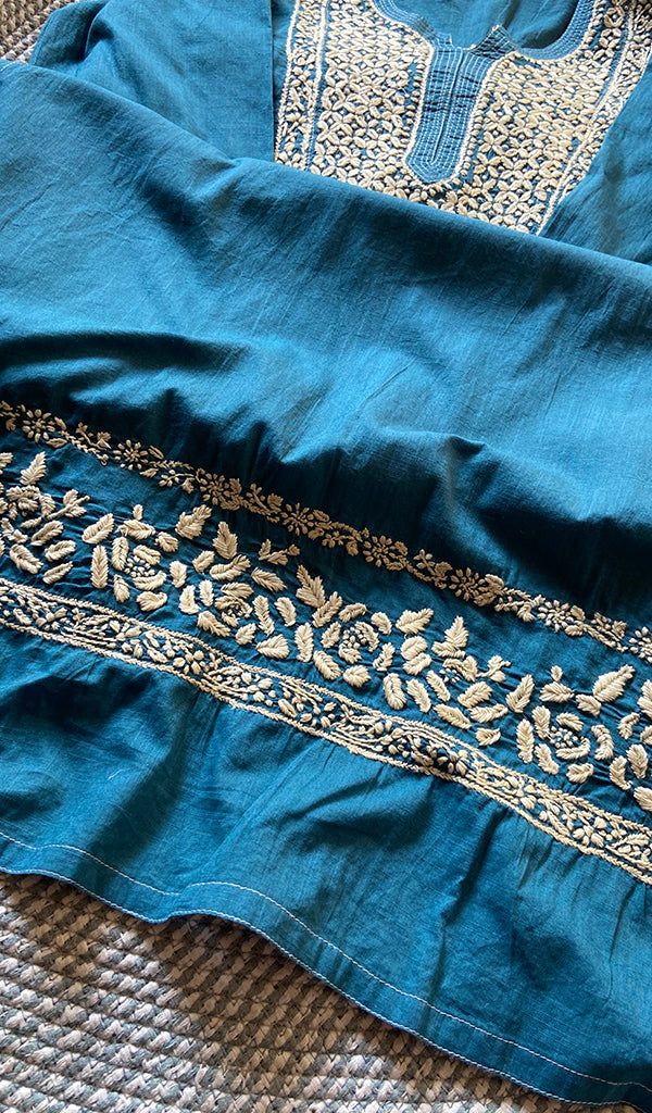Women's Lucknowi Handcrafted Cotton Chikankari Kurti - HONC0301066