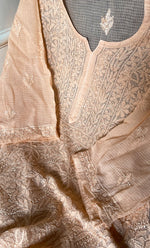 将图像加载到图库查看器中， Women&#39;s Lakhnavi Handcrafted Kota Cotton Semi - Stitched Kurta And Dupatta Set- HONC0314204
