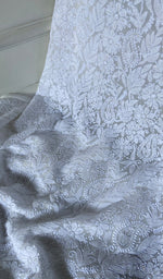Load image into Gallery viewer, Women's Lucknowi Handcrafted Viscose Georgette Unstitched Chikankari Kurta and Dupatta Set- HONC0341943