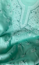 Load image into Gallery viewer, Women&#39;s Lakhnavi Handcrafted Unstitched Cotton Chikankari Suit Material - HONC0316589
