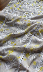 将图像加载到图库查看器中， Women&#39;s Lucknowi Handcrafted Cotton Chikankari Kurti - HONC0279209

