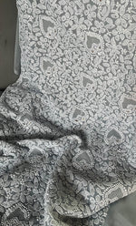 Load image into Gallery viewer, Women&#39;s Lakhnavi Handcrafted Unstitched Faux-Georgette Chikankari Suit Material - HONC0263372
