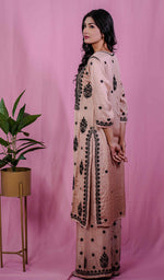 Load image into Gallery viewer, Shifa Women&#39;s Lakhnavi Handcrafted Modal Cotton Chikankari Kurta And Palazzo Set - HONC0205191
