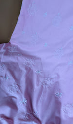 Load image into Gallery viewer, Women's Lakhnavi Handcrafted Cotton Chikankari Full Suit Material