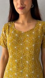 Women's Lucknowi Handcrafted Faux-Georgette Hakoba Chikankari Top- HONC0102614