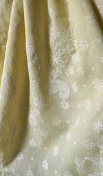 将图像加载到图库查看器中， Women&#39;s Lakhnavi Handcrafted Cotton Chikankari Saree - HONC0188920
