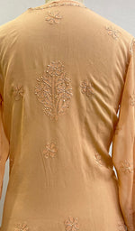 将图像加载到图库查看器中， Women&#39;s Lucknowi Handcrafted Viscose Georgette Chikankari Kurta Gharara Set - HONC0195682
