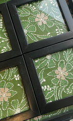 Load image into Gallery viewer, Chikankari Tray with Four Coasters - HONC0228429
