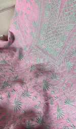 Load image into Gallery viewer, Aseel Women's Lakhnavi Handcrafted Mul Chanderi Unstitched Chikankari Full Suit - HONC0342156