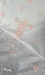 Load image into Gallery viewer, Women&#39;s Lakhnavi Handcrafted Cotton Chikankari Unstitched Kurti Fabric - HONC0318053

