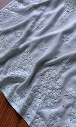 Load image into Gallery viewer, Women&#39;s Lakhnavi Handcrafted Muslin Chikankari Kurti - HONC0175654
