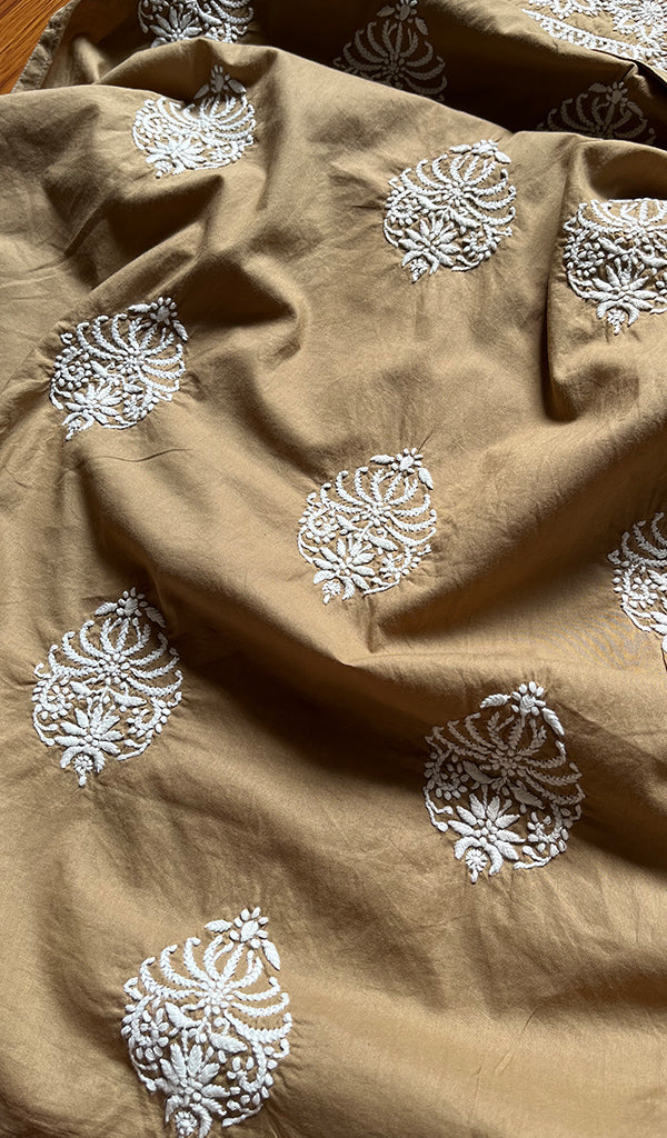 Women's Lucknowi Handcrafted Cotton Chikankari Kurti - HONC0301044