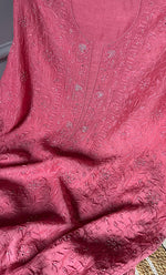 将图像加载到图库查看器中， Women&#39;s Lakhnavi Handcrafted Mul Chanderi UnStitched Kurta And Dupatta Set - HONC0278915
