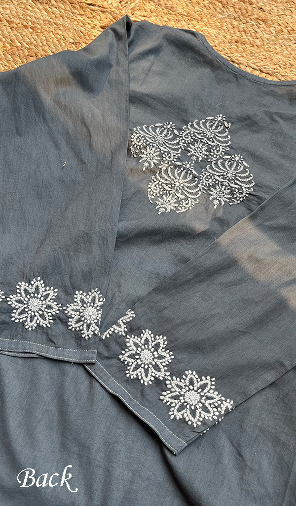 Women's Lucknowi Handcrafted Cotton Chikankari Kurti - HONC0300976