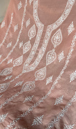 将图像加载到图库查看器中， Aavya Women's Lakhnavi Handcrafted Mul Chanderi Unstitched Kurta And Dupatta Set - HONC0348670