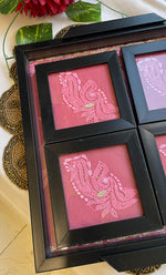 Load image into Gallery viewer, Chikankari Tray with Four Coasters - HONC0313512
