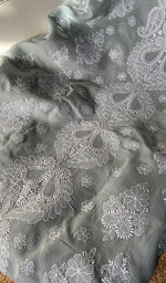 Load image into Gallery viewer, Miral Women&#39;s Lakhnavi Handcrafted Unstitched Cotton Chikankari Suit Material - HONC0291824
