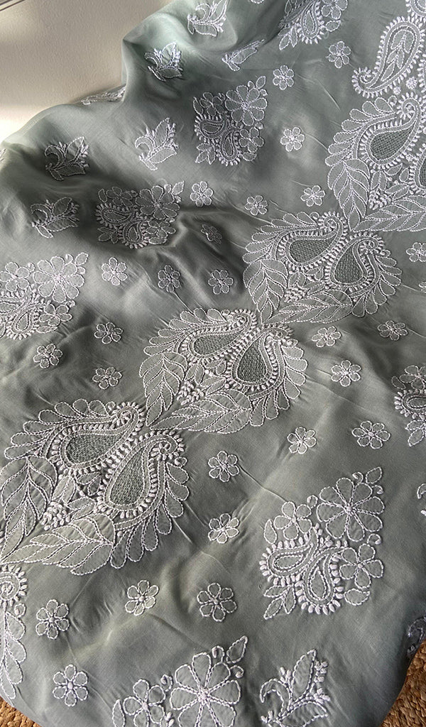 Miral Women's Lakhnavi Handcrafted Unstitched Cotton Chikankari Suit Material - HONC0291824