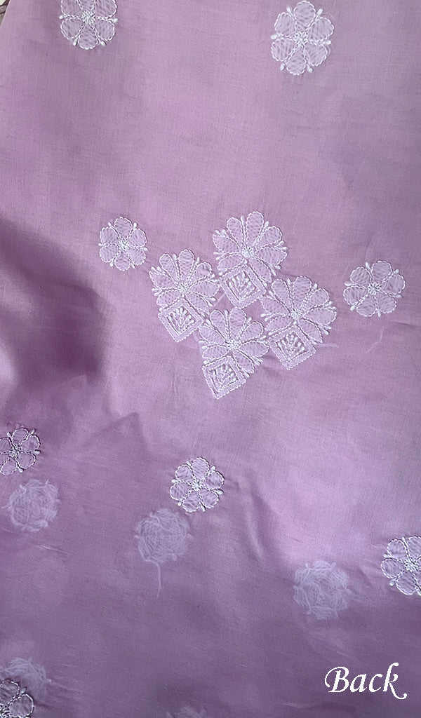 Women's Lakhnavi Handcrafted Cotton Chikankari Suit Material - HONC0274692
