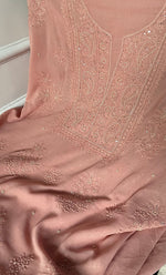 Load image into Gallery viewer, Women's Lakhnavi Handcrafted Cotton Kurta Dupatta set - HONC0101895