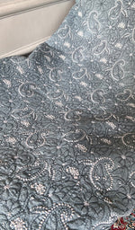 将图像加载到图库查看器中， Women's Lakhnavi Handcrafted Cotton Unstitched Chikankari Suit Material - HONC0354989