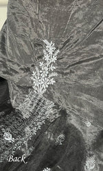 Load image into Gallery viewer, Charvi Women's Lakhnavi Handcrafted Organza Chikankari Unstitched Kurti Fabric - HONC0336177