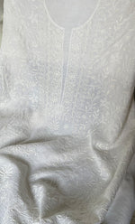 Load image into Gallery viewer, Women&#39;s Lakhnavi Handcrafted Unstitched  Maheshwari Mul Chanderi Kurta And Dupatta Set - HONC0264659

