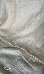 Load image into Gallery viewer, Lucknowi Handcrafted Munga Silk Chikankari Unstitched Men's Kurta Fabric - HONC0337756