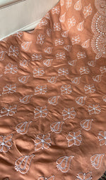 Load image into Gallery viewer, Women's Lakhnavi Handcrafted Cotton Unstitched Chikankari Suit Material - HONC0360795