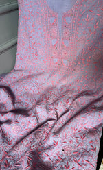 将图像加载到图库查看器中， Women's Lakhnavi Handcrafted Mul Chanderi Unstitched Kurta And Dupatta Set- HONC0280892