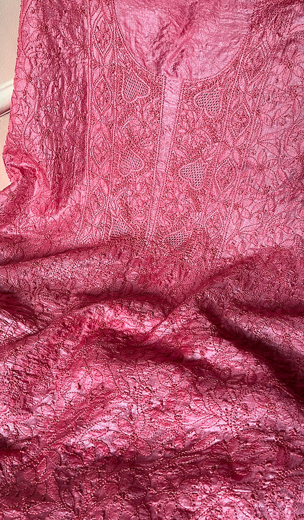 Pink Lakhnavi Chikankari Suits