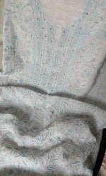 Load image into Gallery viewer, Women&#39;s Lakhnavi Handcrafted Mul Chanderi UnStitched Kurta And Dupatta Set - HONC0278951
