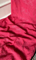 Load image into Gallery viewer, Women&#39;s Lakhnavi Handcrafted Viscose Georgette Chikankari Full Suit Material - HONC0299911
