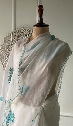 Pure Organza Silk Chikankari Saree