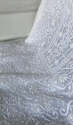 Load image into Gallery viewer, Women's Lakhnavi Handcrafted Mul Chanderi Unstitched Kurta And Dupatta Set - HONC0321756