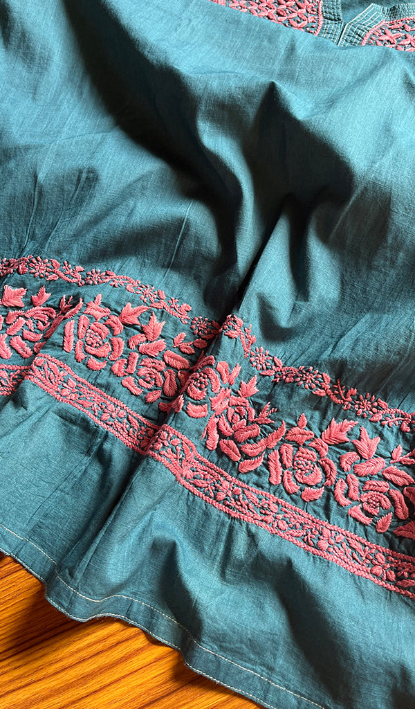 Women's Lucknowi Handcrafted Cotton Chikankari Kurti - HONC0298715