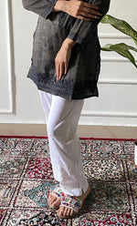 Load image into Gallery viewer, Women's Lakhnavi Handcrafted Cotton Chikankari Top - HONC0331497