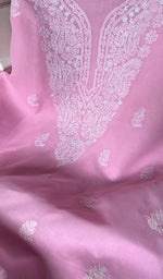 Load image into Gallery viewer, Women&#39;s Lakhnavi Handcrafted Cotton Chikankari Suit Material - HONC0232452
