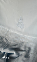 将图像加载到图库查看器中， Lucknowi Handcrafted Viscose Georgette Chikankari Unstitched Men's Kurta Fabric - HONC0282445