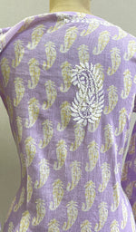 Load image into Gallery viewer, Sona Women&#39;s Lucknowi Handcrafted Cotton Chikankari Kurti - HONC0203595
