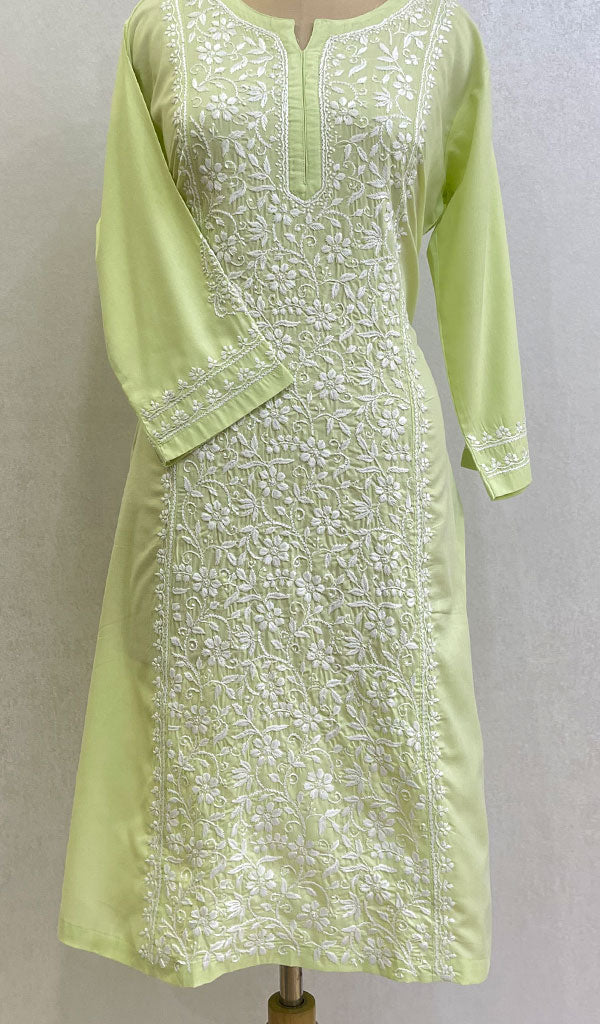 Women's Lucknowi Handcrafted Cotton Chikankari Kurti - HONC0164273