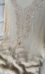 Load image into Gallery viewer, Women's Lucknowi Handcrafted Viscose Georgette Unstitched Chikankari Suit Material - HONC0338158