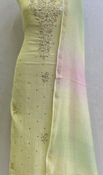 Load image into Gallery viewer, Women&#39;s Lakhnavi Handcrafted Mul Chanderi Kurta And Dupatta Set- HONC0132797
